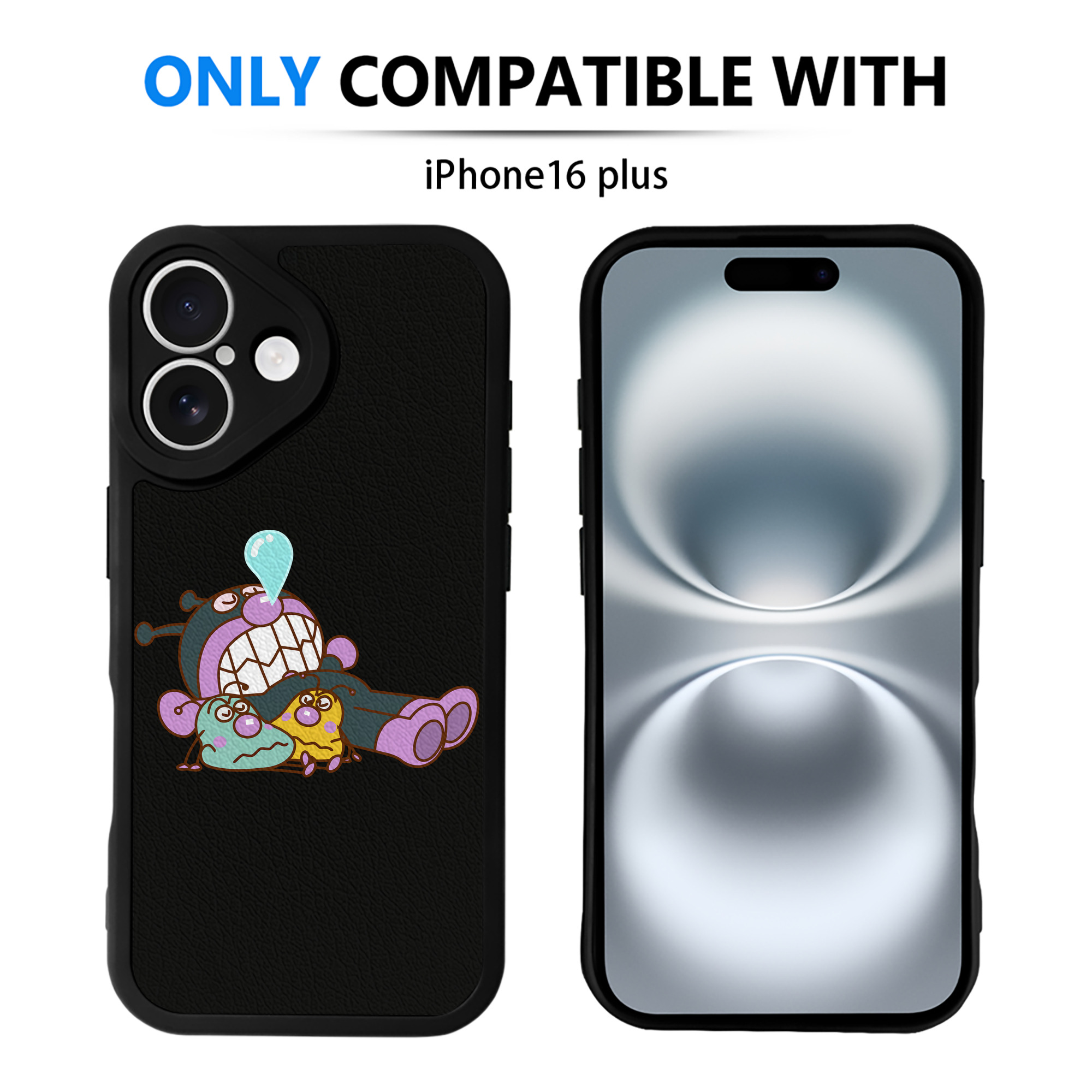 （画像用） アンパンマン Anpanman 【iPhone 16シリーズ対応】シリコンスマホケース（レザー調） 材質：シリコン